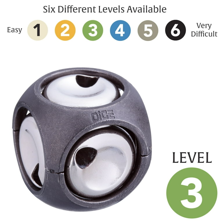 BePuzzled, Dice Hanayama Metal Brainteaser Puzzle Level 3 Ages 12+