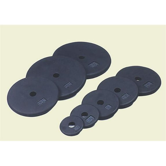 Troy Barbell BR-005 Regular Black 1 Inch Weight Plate - 5 Pounds