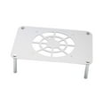 thumbnail image 2 of Base de enfriamiento para enrutadores, soporte para decodificador de TV, soporte portátil multifunción, estante de enfriamiento para enrutadores, para Plata, 2 of 8