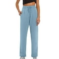 thumbnail image 1 of Women's Leisure Printed High - Waisted Wide - Leg Pants - Drawstring Elastic, Comfortable Long Pants with Pockets for Daily Wear, 1 of 5
