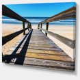 thumbnail image 2 of Longue Promenade en Bord de Mer Bleu - Impression sur Toile, 2 of 3