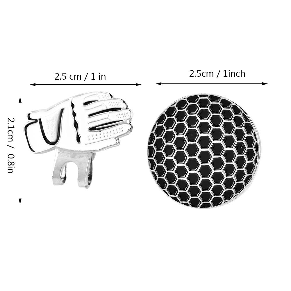 LYUMO Portable Mini Stainless Steel Glove Golf Hat Clip with