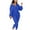 Blue, variant on HUPOM Straight Leg Sweatpants For Women Cargo Pants Chinos High Waist Rise Long Straight-Leg S