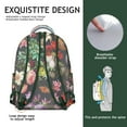 thumbnail image 5 of Vintage Botanical Flower Backpack Lightweight and Multifunctional Students’s Backpack with Tropical Flower and Butterfly Design for School and Travel, 5 of 5