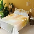 thumbnail image 2 of Ambesonne Christmas Fitted & Top Sheet Set with Shams, Classy Christmas Design, Pale Brown White, 2 of 5