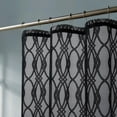 thumbnail image 2 of WARM HOME DESIGNS Black Modern Shower Curtain 36 Inches Long. GSH Black 36, 2 of 3