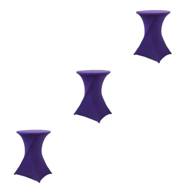 ZheElen Nappe Ronde Extensible Facile d'Entretien Polyvalente et Écologique Violette 3ensemble