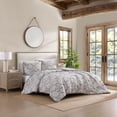 thumbnail image 2 of Stone Cottage Redding Floral - Grey King Comforter-Sham Set, 2 of 10