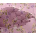 thumbnail image 4 of oneOone Viscose Chiffon Light Pink Fabric Flower & Leaves Watercolor Quilting Print Sewing Fabric By The Yard 42 Inche Wide, 4 of 4