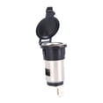 thumbnail image 4 of Waterproof Car Modified Cigarette Lighter Socket, 12-24V Input Power Adapter for Vehicle Accessories, 5V Output USB Charger, Black, 120-250W, 4 of 8