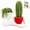 Red, variant on Funny Planter Pot 9.8", Cute Lazy Guy Head Succulent Planter with Drainage Hole, Resin Plant Pot for Indoor Outdoor Decor