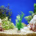thumbnail image 6 of Unique Bargains 10pcs Fish Tank Aquarium Decorations Plants White Green 5.12" Plastic Plants for Aquarium Decor, 6 of 7