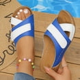 thumbnail image 6 of IUJSOY Women's Fashion Orthotic Slides Lightweight Athletic Thick Cushion Slippers with Arch Support, 6 of 9