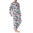 thumbnail image 2 of KLL Bright Butterflies1 Sleepwear Mens Flannel Pajamas,Long Cotton Pj Set, 2 of 7