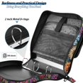 thumbnail image 4 of FORMRS Zipper Binder with Shoulder Strap 2-inch Ring 500 Sheet Capacity File Bag, Vibrant Flowers Pattern, 4 of 5