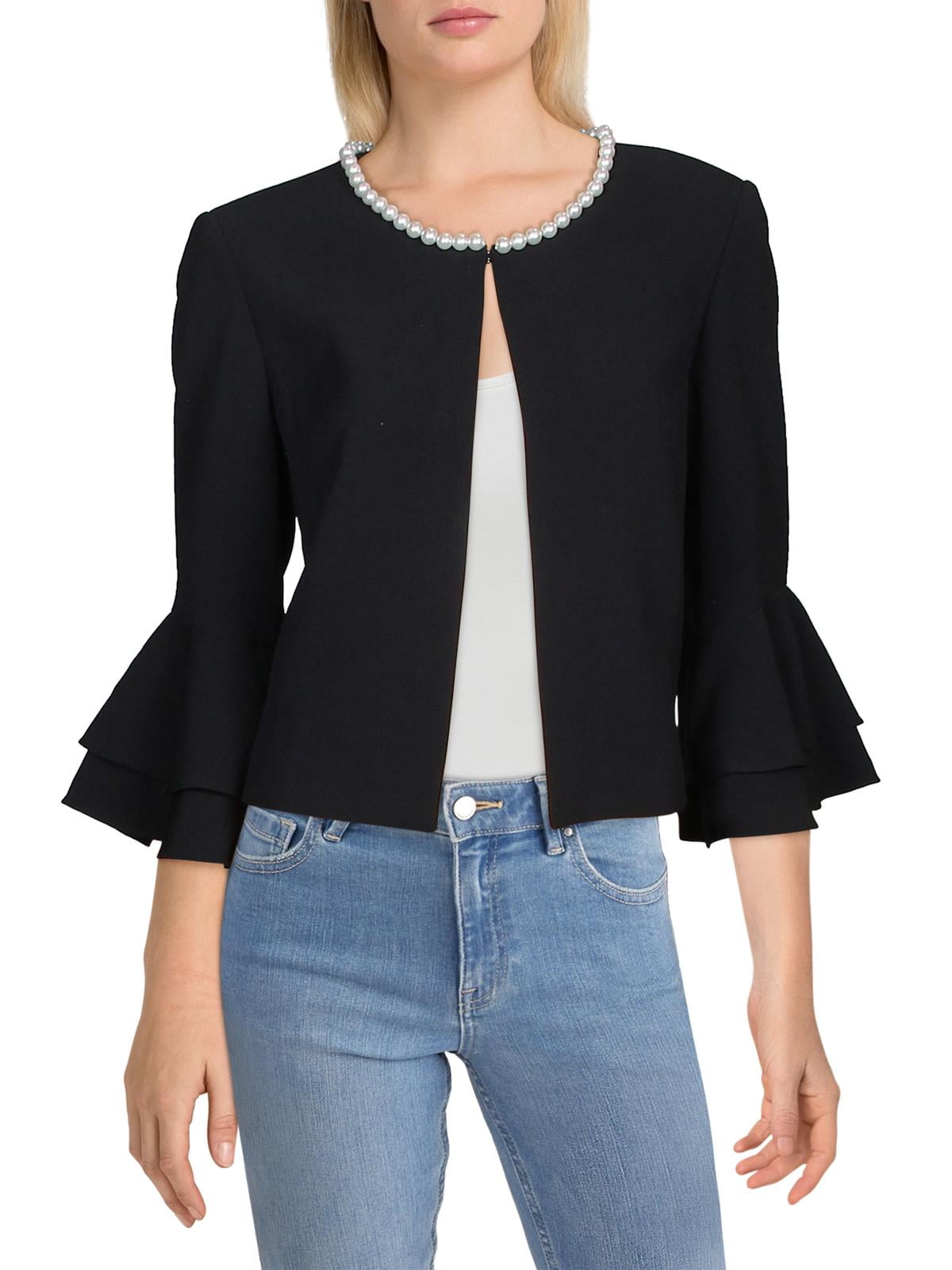 tahari ruffle jacket