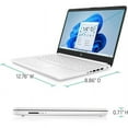 thumbnail image 6 of HP Stream 14" HD Display, Student and Business Laptop, Intel Celeron N4120 Processor, 64GB Memory, 256GB SSD, WiFi, Bluetooth, Win11, 1 Year Office 365 Included, White + Mazepoly Accessories, 6 of 7