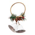thumbnail image 3 of Decoración de campanas de árbol de Navidad, adornos navideños para del Patio del Hotel Blanco mayimx Colgantes de campana, 3 of 9