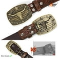 thumbnail image 7 of SUOSDEY Western Leather ​​Belts for Men Women Engraved Belt,Cowboy Cowgirl Embossed Belt for Jeans Christmas Gifts, 7 of 7