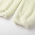 thumbnail image 4 of hotojiny Womens Fluffy Pajama Pants Elastic High Waist Warm Fleece Tapered Pj Bottoms Comfy Plush Loungewear for Winter, 4 of 7