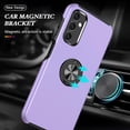thumbnail image 3 of Galaxy A14 5G Case for Samsung Galaxy A14 5G Case  Grade Shockproof Built-in Ring Holder Kickstand Car Mount  Heavy Duty Protective Case for Galaxy A14 5G Phone Case (Purple), 3 of 14