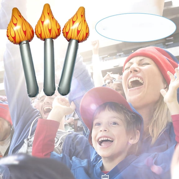 Event Decorations,3 PCS Inflatable Torch Fun Torch Inflates For Games Plastic Torch Prop For Themed Party Decorations For Themed Party Sports Competitions