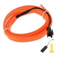 thumbnail image 1 of Cuerda de luz LED EL de 1m Unique Bargains Cable de luz de neón flexible para iluminación interior de automóviles, tira de decoración de automóviles, caja de batería (3V) Naranja, 1 of 7
