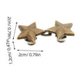 thumbnail image 5 of OFFIGAM 16 Pairs Waist Buttons for Jeans, Detachable Fastening, Adjustable Resize, Assorted Colors, Alloy Star Shape Design, 5 of 6