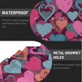 thumbnail image 3 of LNWH Waterproof Shower Curtain, Polyester Hearts Graphic Love Art Pattern Bathroom Shower Curtains Sets with 12 Shower Curtain Hooks, 72x72 Inches, 3 of 8