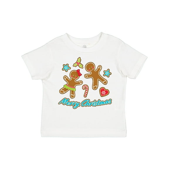 Inktastic Merry Christmas with Gingerbread Cookies Boys or Girls Toddler T-Shirt