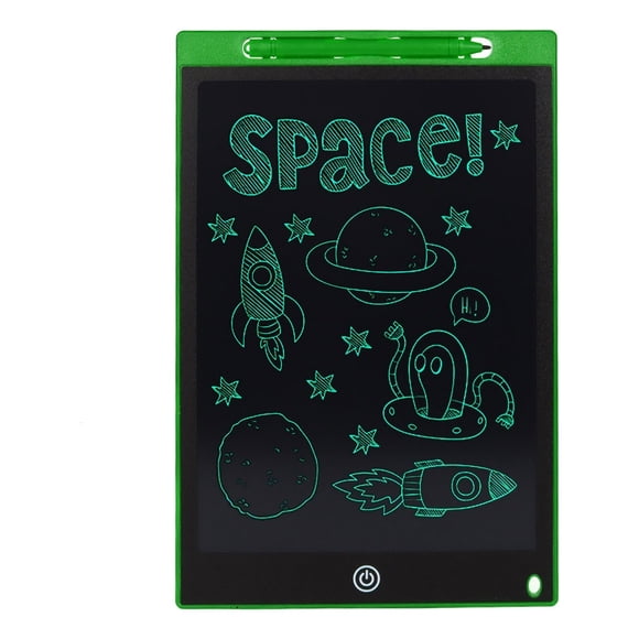 Pizarron Magico Lcd P/ Dibujo Y Escritura 12 Pulgadas Color Verde