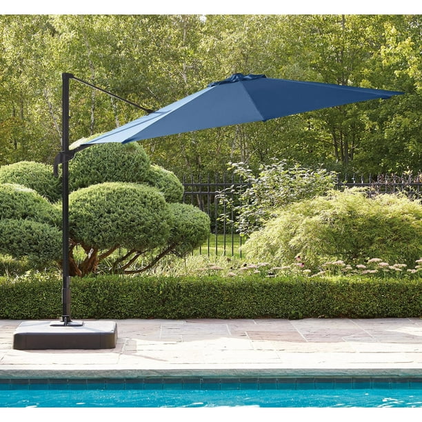 hometrends 10 ft. Round Offset Umbrella & Base - Walmart.ca