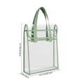 thumbnail image 3 of Transparent PVC Tote Bag Large Capacity School Handbag Double-Layer Suitable For Students To Carry Books, 3 of 9