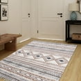 thumbnail image 2 of Casavani Indian Geometric Kitchen Area Rug, Beige 5x7 feet, 2 of 6