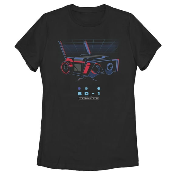 Women's Star Wars Jedi: Fallen Order Retro BD-1 Droid  Graphic Tee Black Large
