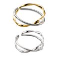 thumbnail image 3 of Jumpingount Anillo de apertura para mujer, decoración de perlas geométricas de Metal, anillos de moda, decoraciones para novia, joyería para mujer, Ropa, zapatos y accesorios Miscelánea Plata Jumpingount  AP016138-02, 3 of 5