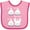 Pink and Fuchsia, variant on Inktastic Bach Beethoven Funny Chicks Boys or Girls Baby Bib