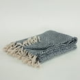 thumbnail image 5 of Rizzy Home  Boho Geometric Throw Blanket Navy/ Natural, 5 of 5