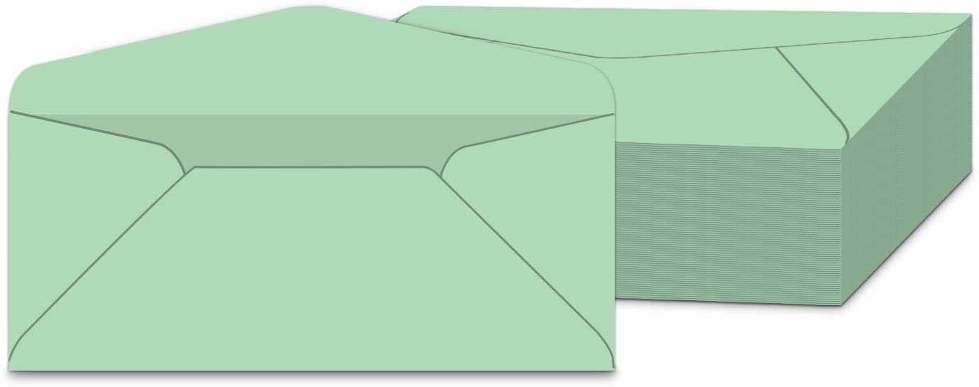 4 1//8 x 9 1//2/" 500 Per Pack Pastel Green #10 Color Business Envelopes