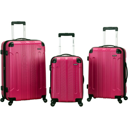 Rockland Luggage 3-Piece ABS Hard-Sided Spinning Luggage Set - www.bagssaleusa.com