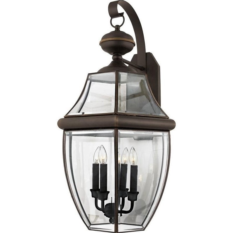 Quoizel Newbury Extra Large Wall Lantern In Medici Bronze