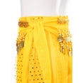 thumbnail image 5 of Lejafay Girls Sequins Belly Dance Harem Pants Tribal Arabic Halloween Party Trousers Performance Yellow M, 5 of 6