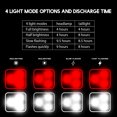 thumbnail image 2 of Luces Para Bicicleta, Faro Delantero Recargable Por Usb Y Luz Led Trasera Para Bicicleta, 4 Modos De Iluminación, Luz De Advertencia Para Bicicleta Kearding OD012582-00, 2 of 6