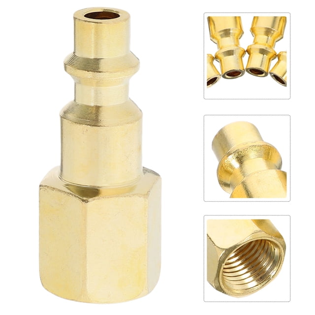 FOMIYES 4Ud Fittings Rápidos Neumáticos Dorados Para Herramientas Con Instalación Fácil Y Alta Eficiencia