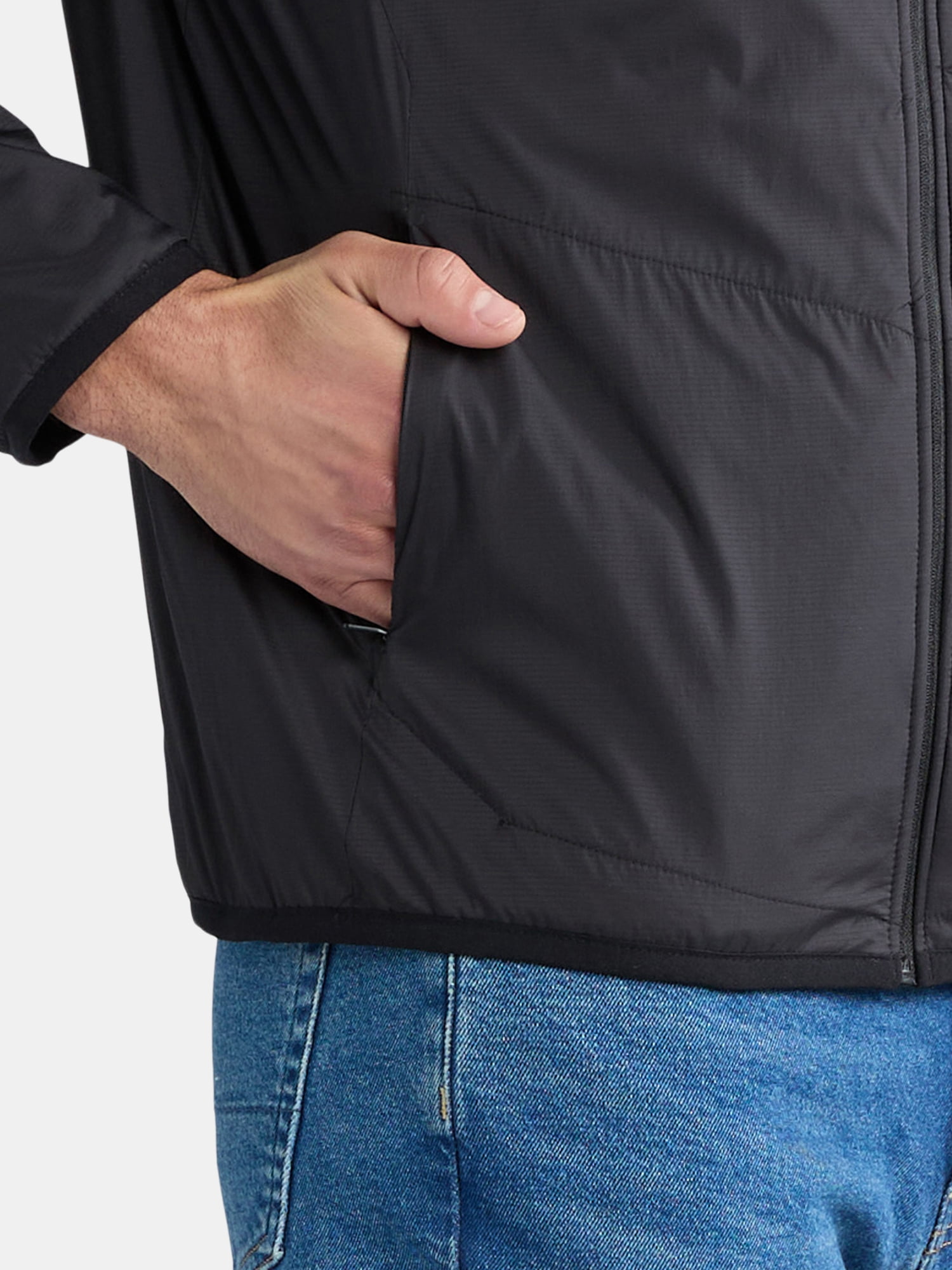 Ozark Trail Men's and Big Men's Lightweight Insulated Zip Jacket, Sizes S-3XL