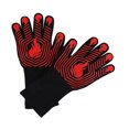 thumbnail image 1 of Guantes para barbacoa, guantes resistentes al calor de 1472 °F, guantes ignífugos, guantes para asar, guantes de silicona antideslizantes y lavables para horno, guantes de cocina para barbac, 1 of 4