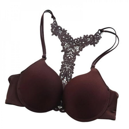 

Sexy Push Up Bra Sexy Lace Women Underwear Front Closure Hollow Back Lady Underwear Size 75-85 B