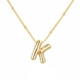 thumbnail image 1 of LYMAYTER Collier Pendentif Initial pour Femmes - Lettre Ballon, Ajustable-Cyclable, 1 of 7