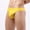Yellow, variant on Lilgiuy Men's Swimwear Mesh Panel Bikini Swimming Briefs Sexy Low Rise Swimsuit