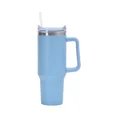thumbnail image 4 of Taza de coche de acero inoxidable de gran capacidad, 40oz, con asa, taza con pajita aislante de refrigeración y calefacción, taza portátil para artículos para el hogar, 4 of 5
